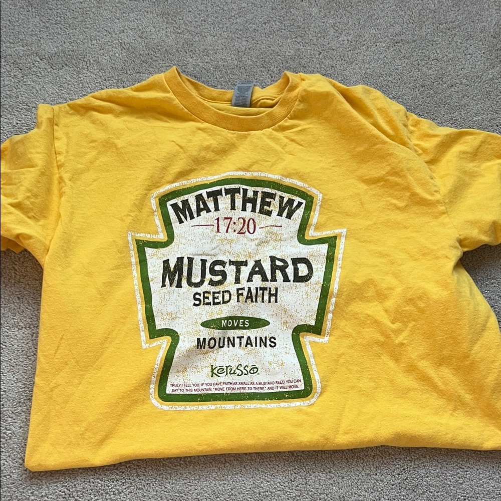 Mustard Seed Faith Yellow T-Shirt